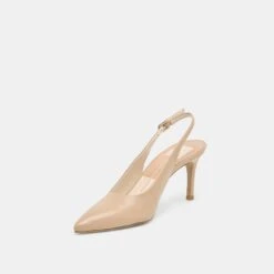 ELASI HEELS BEIGE CRINKLE PATENT(Elasi Heels Beige Crinkle Patent) -Dolce Vita DOLCEVITA HEELS ELASI BEIGE CRINKLE PATENT 09