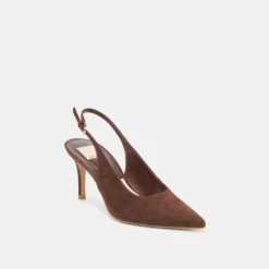 ELASI HEELS DK BROWN NUBUCK(Elasi Heels Dk Brown Nubuck) -Dolce Vita DOLCEVITA HEELS ELASI DKBROWNNUBUCK 01