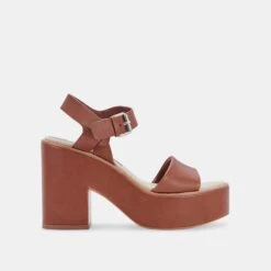 ELLY HEELS DK BROWN LEATHER - Re:vita(Elly Heels Dk Brown Leather Resale)