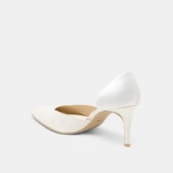 ELOY PEARL HEELS TRUE WHITE SATIN(Eloy Pearl Heels True White Satin) -Dolce Vita DOLCEVITA HEELS ELOYPEARL TRUEWHITESATIN 09