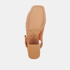 FLORES HEELS CARAMEL SUEDE(Flores Heels Caramel Suede) -Dolce Vita DOLCEVITA HEELS FLORES CARAMELSUEDE 07