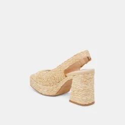 FLORES HEELS NATURAL RAFFIA(Flores Heels Natural Raffia) -Dolce Vita DOLCEVITA HEELS FLORES NATURALRAFFIA 09
