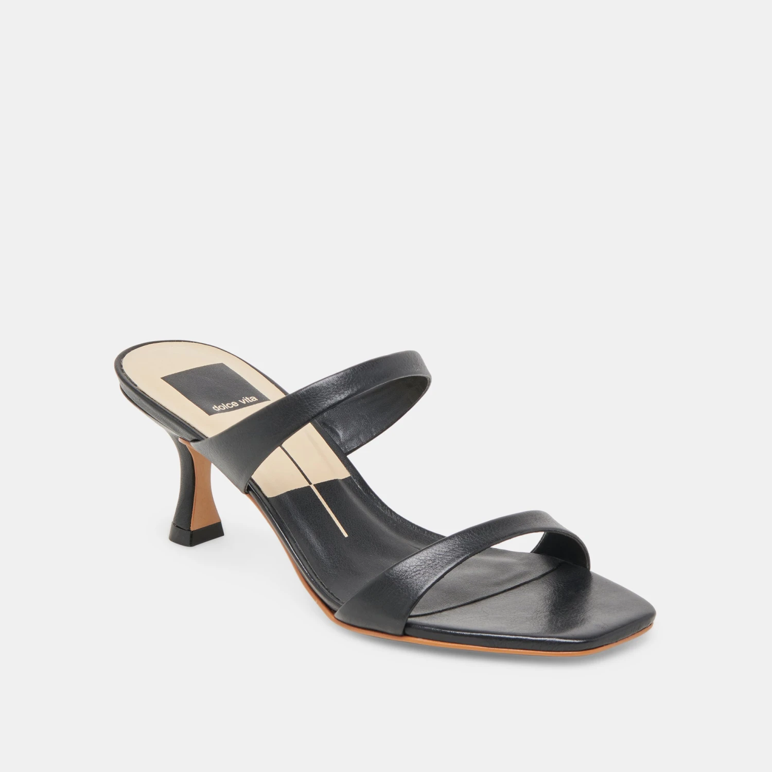 GENORA WIDE HEELS BLACK LEATHER(Genora Wide Heels Black Leather) 2 GENORA WIDE HEELS BLACK LEATHER(Genora Wide Heels Black Leather) - Image 2