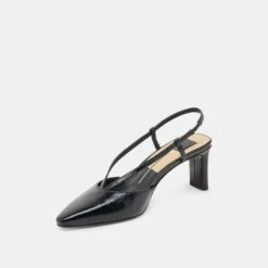 GINAY HEELSBLACK LEATHER(Ginay Heels Black Leather) -Dolce Vita DOLCEVITA HEELS GINAY BLACKLEATHER 09