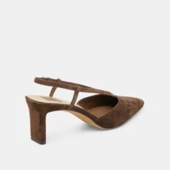 GINAY HEELS DK BROWN SUEDE(Ginay Heels Dk Brown Suede) 18 GINAY HEELS DK BROWN SUEDE(Ginay Heels Dk Brown Suede) -Dolce Vita DOLCEVITA HEELS GINAY DKBROWNSUEDE 03