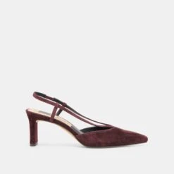 GINAY HEELS MULBERRY SUEDE(Ginay Heels Mulberry Suede)