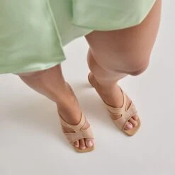 GITEL HEELS LIGHT TAN MESH(Gitel Heels Light Tan Mesh) -Dolce Vita DOLCEVITA HEELS GITEL LIGHTTANMESH ONFOOT03