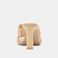 GITEL WIDE HEELS LT NATURAL RAFFIA(Gitel Wide Heels Lt Natural Raffia) -Dolce Vita DOLCEVITA HEELS GITEL LTNATRUALRAFFIA 05