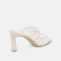 GITEL WIDE HEELS OFF WHITE MESH(Gitel Wide Heels Off White Mesh) -Dolce Vita DOLCEVITA HEELS GITEL OFFWHITEMESH 03