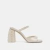 JEMMY PEARL HEELS VANILLA SILK(Jemmy Pearl Heels Vanilla Silk)
