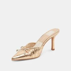 KAIRI HEELS GOLD DISTRESSED LEATHER(Kairi Heels Gold Distressed Leather) -Dolce Vita DOLCEVITA HEELS KAIRI GOLD DISTRESSED LEATHER 08