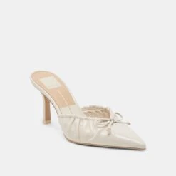 KAIRI HEELS IVORY CRINKLE PATENT(Kairi Heels Ivory Crinkle Patent) -Dolce Vita DOLCEVITA HEELS KAIRI IVORY CRINKLE PATENT 01