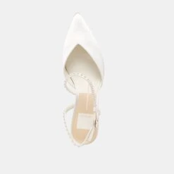 KAMRA PEARL MID HEELS TRUE WHITE SATIN(Kamra Pearl Mid Heels True White Satin) 20 KAMRA PEARL MID HEELS TRUE WHITE SATIN(Kamra Pearl Mid Heels True White Satin) -Dolce Vita DOLCEVITA HEELS KAMRAPEARLMID TRUEWHITESATIN 06
