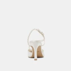 KAMRA PEARL HEELS TRUE WHITE SATIN(Kamra Pearl Heels True White Satin) -Dolce Vita DOLCEVITA HEELS KAMRAPEARL TRUEWHITESATIN 05