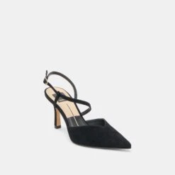 KAMRA HEELS ONYX SUEDE(Kamra Heels Onyx Suede) -Dolce Vita DOLCEVITA HEELS KAMRA ONYXSUEDE 01