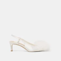 KAMY HEELS TRUE WHITE SATIN(Kamy Heels True White Satin)