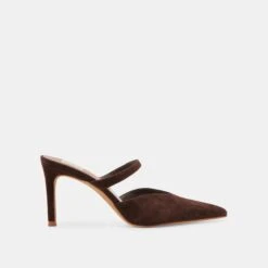 KANIKA HEELS DK BROWN SUEDE(Kanika Heels Dk Brown Suede)