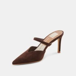 KANIKA HEELS DK BROWN SUEDE(Kanika Heels Dk Brown Suede) -Dolce Vita DOLCEVITA HEELS KANIKA DKBROWNSUEDE 09