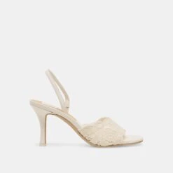 LARRA HEELS WHITE CROCHET(Larra Heels White Crochet)