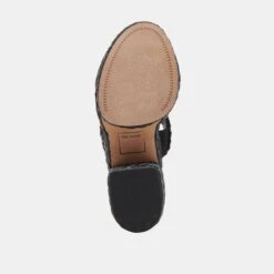 LATOYA HEELS BLACK RAFFIA(Latoya Heels Black Raffia) -Dolce Vita DOLCEVITA HEELS LATOYA BLACKRAFFIA 07