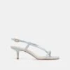 LAURY HEELS ICE BLUE LEATHER(Laury Heels Ice Blue Leather)