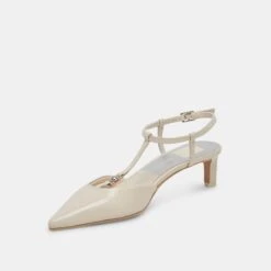 LAVON HEELS IVORY LEATHER(Lavon Heels Ivory Leather) -Dolce Vita DOLCEVITA HEELS LAVON IVORYLEATHER 09