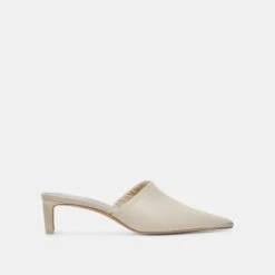 LEXY HEELS IVORY LEATHER(Lexy Heels Ivory Leather)
