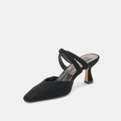 LINORE HEELS ONYX SUEDE(Linore Heels Onyx Suede) -Dolce Vita DOLCEVITA HEELS LINORE ONYX SUEDE 09