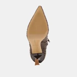 LONNI BOOTIES DK BROWN WOVEN LEATHER(Lonni Booties Dk Brown Woven Leather) 21 LONNI BOOTIES DK BROWN WOVEN LEATHER(Lonni Booties Dk Brown Woven Leather) -Dolce Vita DOLCEVITA HEELS LONNI DKBROWNWOVENLEATHER 07