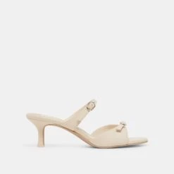 LORALI HEELS CREME LEATHER(Lorali Heels Creme Leather)