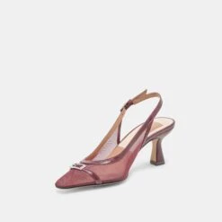 LORINE HEELS BURGUNDY MESH(Lorine Heels Burgundy Mesh) -Dolce Vita DOLCEVITA HEELS LORINE BURGUNDY MESH 09