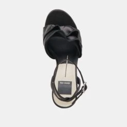 LUNETE HEELS ONYX SATIN(Lunete Heels Onyx Satin) -Dolce Vita DOLCEVITA HEELS LUNETE ONYXSATIN 06