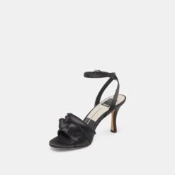 LUNETE HEELS ONYX SATIN(Lunete Heels Onyx Satin) -Dolce Vita DOLCEVITA HEELS LUNETE ONYXSATIN 08