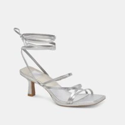 MALABO HEELS SILVER METALLIC LEATHER(Malabo Heels Silver Metallic Leather) -Dolce Vita DOLCEVITA HEELS MALABO SILVERMETALLICLEATHER 01