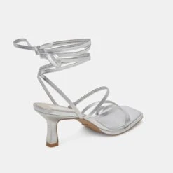 MALABO HEELS SILVER METALLIC LEATHER(Malabo Heels Silver Metallic Leather) -Dolce Vita DOLCEVITA HEELS MALABO SILVERMETALLICLEATHER 03