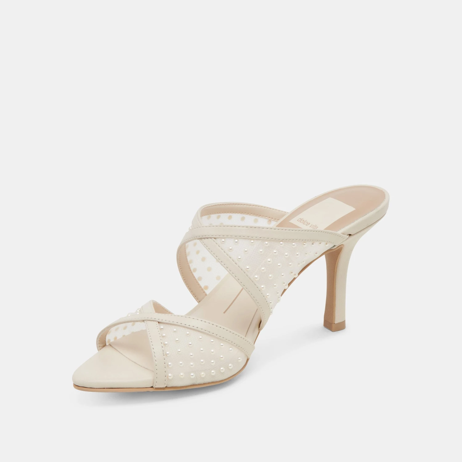 MANDEL PEARL HEELS IVORY MESH - Re:vita(Mandel Pearl Heels Ivory Mesh Resale) 6 MANDEL PEARL HEELS IVORY MESH - Re:vita(Mandel Pearl Heels Ivory Mesh Resale) - Image 6