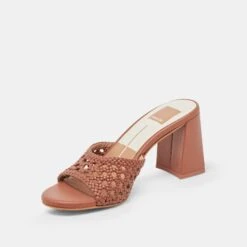 MARGOE HEELS COGNAC WOVEN STELLA(Margoe Heels Cognac Woven Stella) -Dolce Vita DOLCEVITA HEELS MARGOE COGNACWOVENSTELLA 08