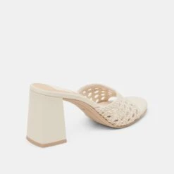 MARGOE HEELS CREME WOVEN STELLA(Margoe Heels Creme Woven Stella) -Dolce Vita DOLCEVITA HEELS MARGOE CREMEWOVENSTELLA 03