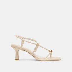 MYLEE HEELS CREME LEATHER(Mylee Heels Creme Leather)