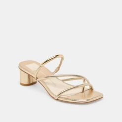 NAIRA HEELS GOLD METALLIC STELLA(Naira Heels Gold Metallic Stella) -Dolce Vita DOLCEVITA HEELS NAIRA GOLDMETALLICSTELLA 01