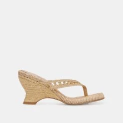 NULLAH WEDGES LT NATURAL RAFFIA - Re:vita(Nullah Wedges Lt Natural Raffia Resale)