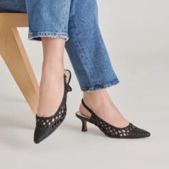 OLYMPA HEELS BLACK STELLA(Olympa Heels Black Stella) -Dolce Vita DOLCEVITA HEELS OLYMPA BLACKSTELLA ONFOOT 2