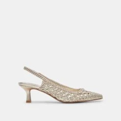 OLYMPA HEELS LIGHT GOLD METALLIC STELLA(Olympa Heels Light Gold Metallic Stella)