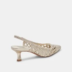 OLYMPA HEELS LIGHT GOLD METALLIC STELLA(Olympa Heels Light Gold Metallic Stella) -Dolce Vita DOLCEVITA HEELS OLYMPA LTGOLDMETALLICSTELLA 03