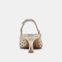 OLYMPA HEELS LIGHT GOLD METALLIC STELLA(Olympa Heels Light Gold Metallic Stella) -Dolce Vita DOLCEVITA HEELS OLYMPA LTGOLDMETALLICSTELLA 05