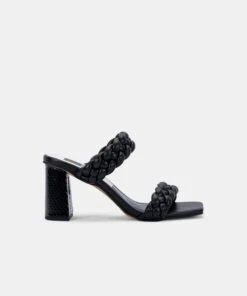 PAILY WIDE HEELS BLACK STELLA - Re:vita(Paily Wide Heels Black Stella Resale)