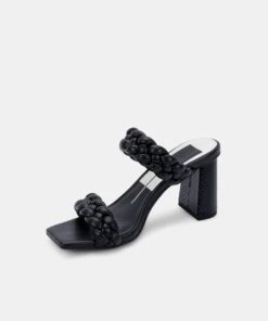 PAILY WIDE HEELS BLACK STELLA - Re:vita(Paily Wide Heels Black Stella Resale) 16 PAILY WIDE HEELS BLACK STELLA - Re:vita(Paily Wide Heels Black Stella Resale) -Dolce Vita DOLCEVITA HEELS PAILY BLACK STELLA INSTEP FRONT