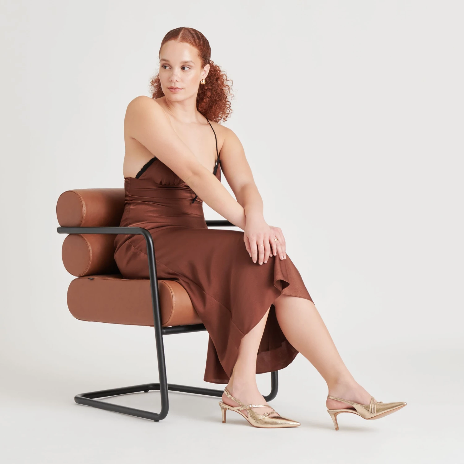 PAMLA MID HEELS LIGHT GOLD DISTRESSED LEATHER(Pamla Mid Heels Light Gold Distressed Leather) 2 PAMLA MID HEELS LIGHT GOLD DISTRESSED LEATHER(Pamla Mid Heels Light Gold Distressed Leather) - Image 2