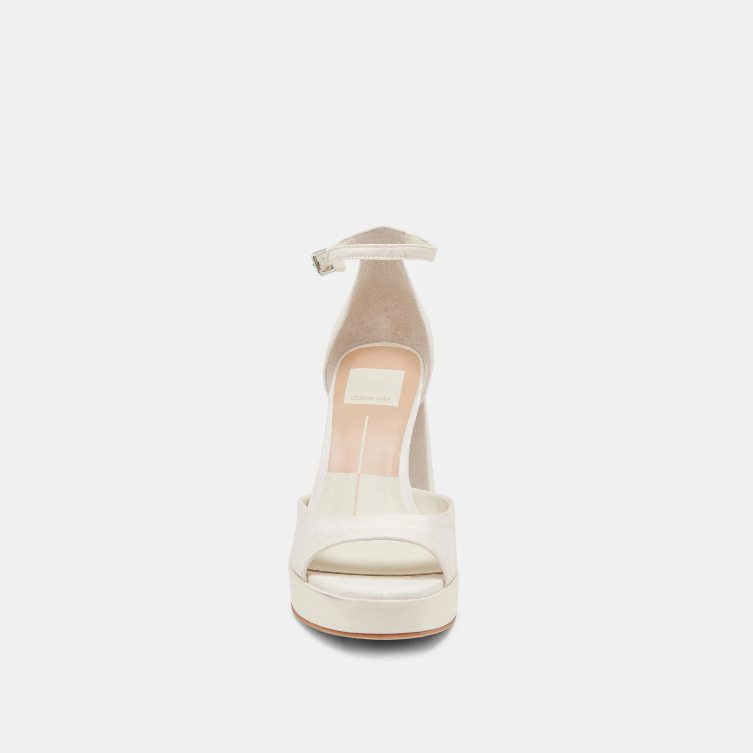 PANDRO WIDE HEELS WHITE SATIN(Pandro Wide Heels White Satin) 6 PANDRO WIDE HEELS WHITE SATIN(Pandro Wide Heels White Satin) - Image 6