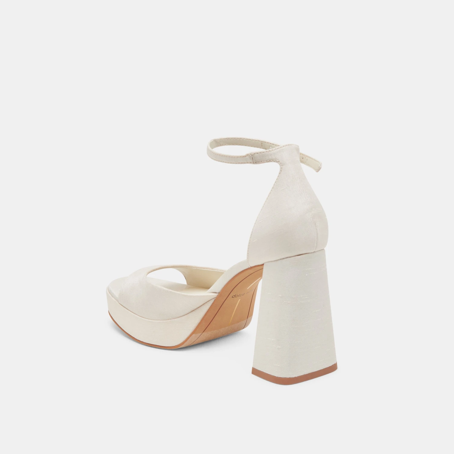 PANDRO WIDE HEELS WHITE SATIN(Pandro Wide Heels White Satin) 5 PANDRO WIDE HEELS WHITE SATIN(Pandro Wide Heels White Satin) - Image 5